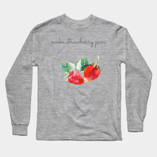 Stawberry lover jam Long Sleeve T-Shirt by Outfity